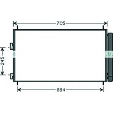 Condensatore per TOYOTA RAV 4 dal 2006 al 2008