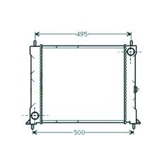 Radiatore acqua per ROVER 200 dal 1989 al 1995
