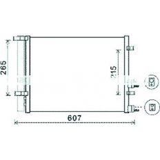 Condensatore per HYUNDAI i20 dal 2008 al 2012