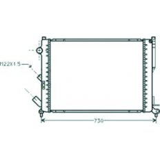 Radiatore acqua per RENAULT LAGUNA dal 1994 al 1998