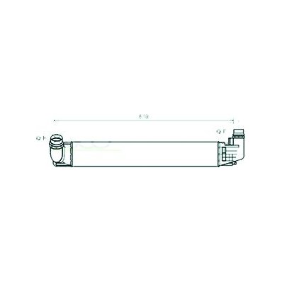 Intercooler per DACIA DUSTER dal 2010 al 2013 Codice OEM 8200880552