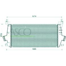 Intercooler per OPEL ASTRA H dal 2007 al 2009