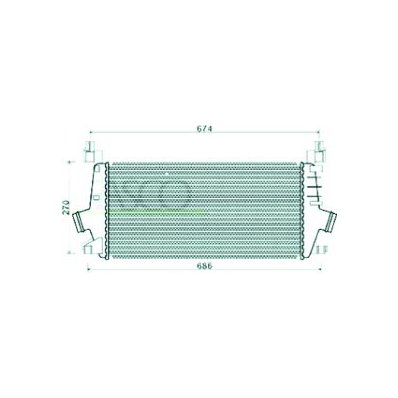 Intercooler per OPEL ASTRA H GTC dal 2005 al 2009 Codice OEM 1302144