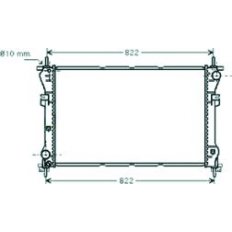 Radiatore acqua per FORD TRANSIT dal 2000 al 2006
