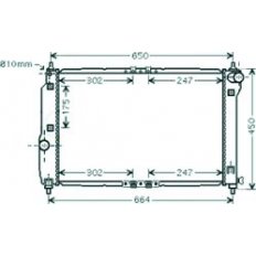 Radiatore acqua per CHEVROLET - DAEWOO AVEO dal 2008 al 2011