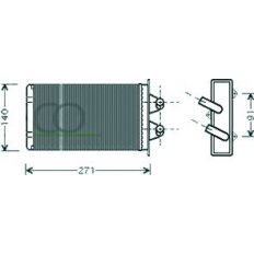 Scambiatore di calore per FIAT CINQUECENTO dal 1991 al 1998
