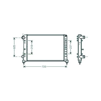 Radiatore acqua per FIAT DOBLO&#039; dal 2000 al 2005 Codice OEM 46749005