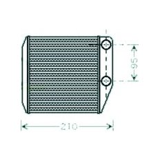 Scambiatore di calore per FIAT FIORINO/QUBO dal 2007 al 2015