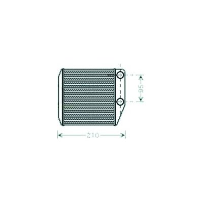 Scambiatore di calore per FIAT FIORINO/QUBO dal 2007 al 2015 Codice OEM 77365032