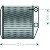 Scambiatore di calore per FIAT FIORINO/QUBO dal 2007 al 2015