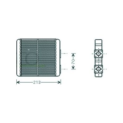 Scambiatore di calore per NISSAN SERENA C23 dal 1992 al 2003 Codice OEM 271407F001