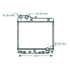 Radiatore acqua per HONDA JAZZ dal 2002 al 2008