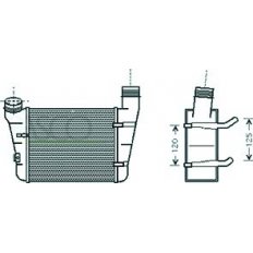 Intercooler per AUDI A4 dal 2000 al 2004