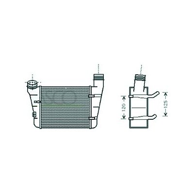 Intercooler per AUDI A4 dal 2000 al 2004 Codice OEM 8E0145805S