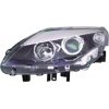 Proiettore nero per RENAULT LAGUNA dal 2010 al 2015 lato sinistro guidatore