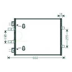 Condensatore per RENAULT TRAFIC dal 2006 al 2014