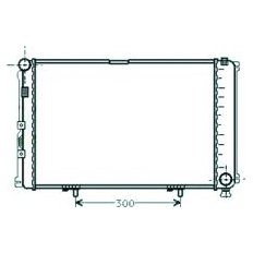 Radiatore acqua per MERCEDES-BENZ 190 W201 dal 1983 al 1993