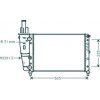 Radiatore acqua per FIAT PUNTO dal 1993 al 1999