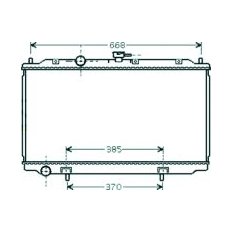 Radiatore acqua per NISSAN PRIMERA P12 dal 2002 al 2008