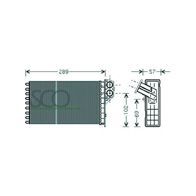 Scambiatore di calore per PEUGEOT 307 dal 2001 al 2005 Codice OEM 6448K0