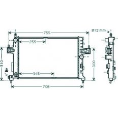 Radiatore acqua per OPEL CORSA C dal 2003 al 2006