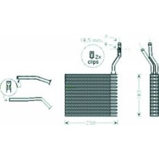 Scambiatore di calore per VOLVO C30 dal 2009 al 2012