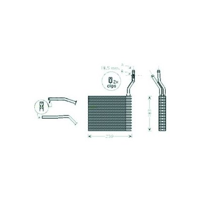 Scambiatore di calore per VOLVO C30 dal 2009 al 2012 Codice OEM 1253187