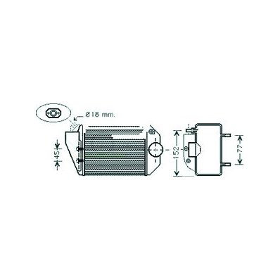 Intercooler per AUDI A4 dal 1994 al 1999 Codice OEM 59145805