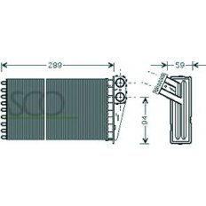 Scambiatore di calore per PEUGEOT 307 dal 2001 al 2005
