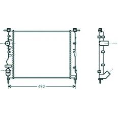Radiatore acqua per RENAULT CLIO dal 1998 al 2001