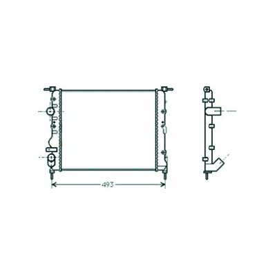 Radiatore acqua per RENAULT CLIO dal 1998 al 2001 Codice OEM 7700836301