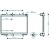 Radiatore acqua per CITROEN C5 dal 2001 al 2004