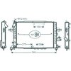 Radiatore acqua per OPEL ASTRA H dal 2004 al 2007