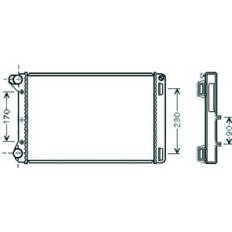 Radiatore acqua per LANCIA MUSA dal 2004 al 2007