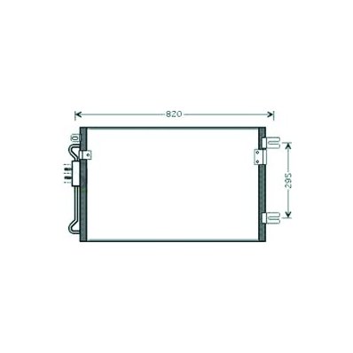 Condensatore per CHRYSLER - DODGE VOYAGER dal 2001 al 2004 Codice OEM 5142490AA