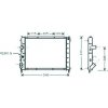 Radiatore acqua per RENAULT CLIO dal 2001 al 2005