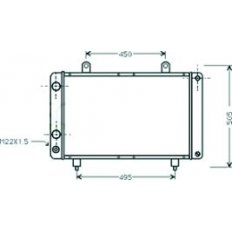 Radiatore acqua per FIAT DUCATO dal 1982 al 1990