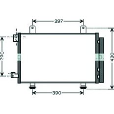 Condensatore per FIAT SEDICI dal 2006 al 2009