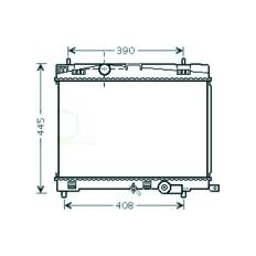 Radiatore acqua per TOYOTA YARIS dal 2005 al 2008