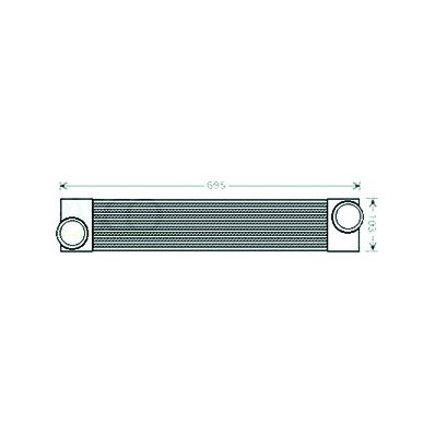 Intercooler per BMW 5 E60 dal 2003 al 2007 Codice OEM 17517787446