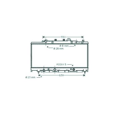 Radiatore acqua per FIAT PUNTO dal 1993 al 1999 Codice OEM 7760959