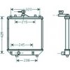 Radiatore acqua per SUZUKI WAGON R+ dal 2000 al 2008