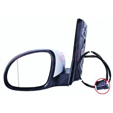 Retrovisore elettrico verniciabile abbattibile per SEAT ALHAMBRA dal 2010 al 2015 lato sinistro guidatore Codice OEM 857507E9B9