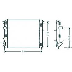 Radiatore acqua per RENAULT KANGOO dal 1997 al 2003