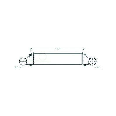 Intercooler per MERCEDES-BENZ E dal 2002 al 2006 Codice OEM 2115001102