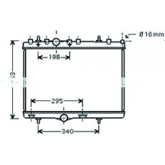 Radiatore acqua per PEUGEOT 301 dal 2017