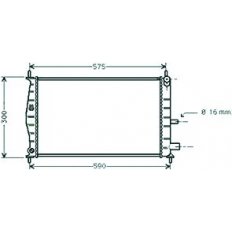 Radiatore acqua per FORD COURIER dal 1999 al 2002