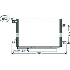 Condensatore per MERCEDES-BENZ B W245 dal 2005 al 2008