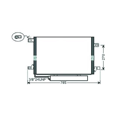 Condensatore per MERCEDES-BENZ A W169 dal 2004 al 2008 Codice OEM 169-500-1254