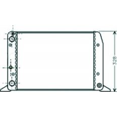 Radiatore acqua per AUDI 80 dal 1986 al 1991